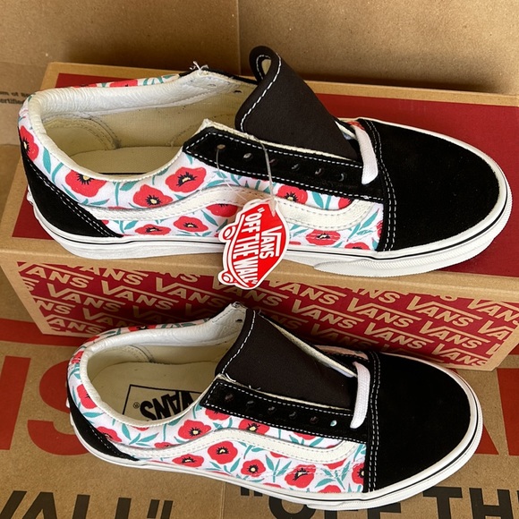 Vans Old Skool Flowers Black/True White WMNS - Picture 3 of 16